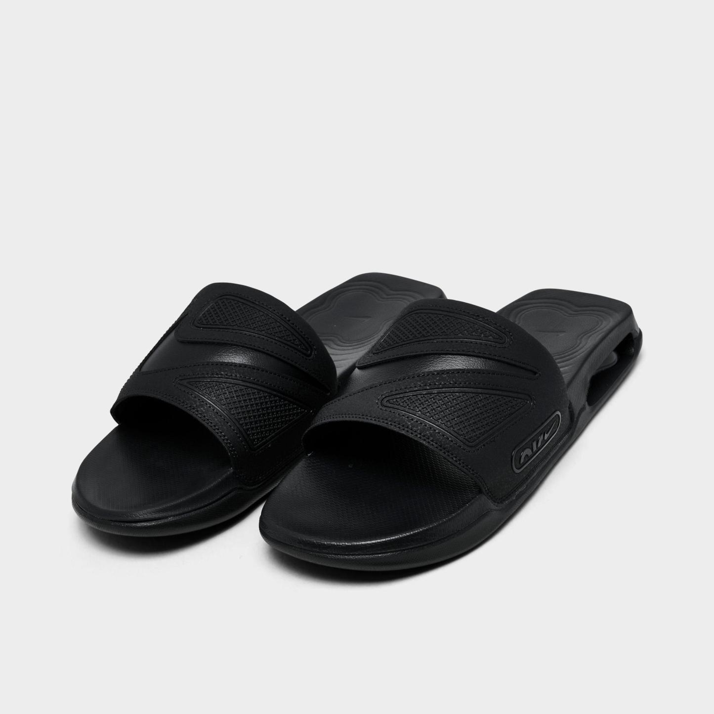 Men's Nithtke Air Max Cirro Slide Sandals - Black/Black/Black - Both shoes facing left