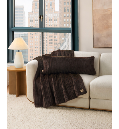 UGG® Jennis Throw, 50" x 70" - Burnt Cedar