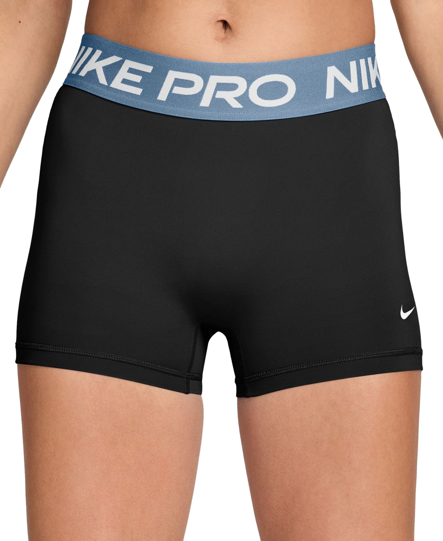 Nike Women's Mid-Rise Biker Shorts - Black/Pink Rise/white