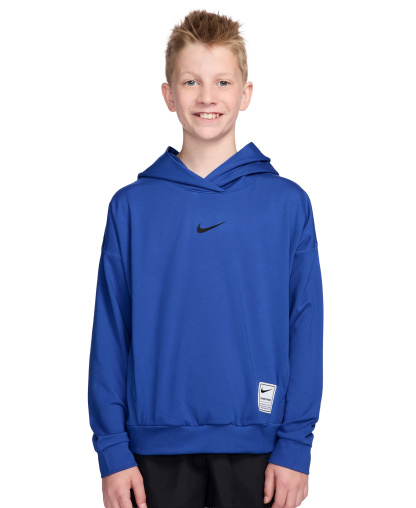 Nike Boys' 8-20 DRI-FIT Hooded Sweatshirt - Game Royal/black