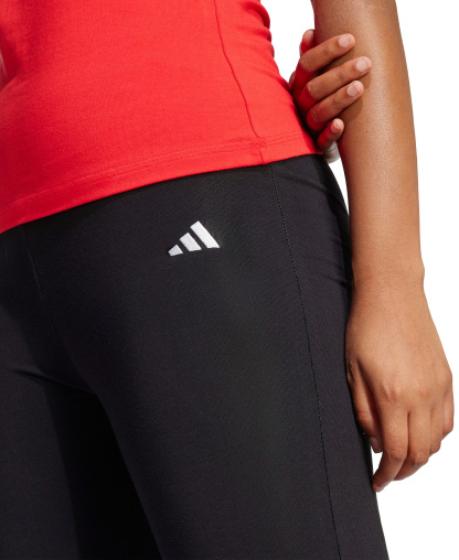 adidas Women's Essentials Small Logo Flared Leggings - Black/White