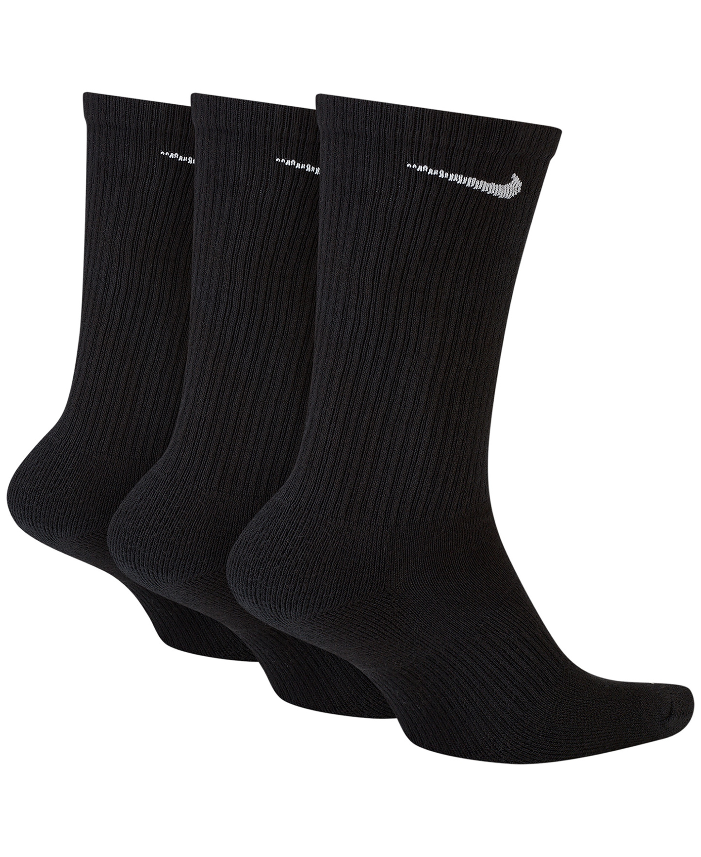Nike Unisex Everyday Plus Cushioned Training Crew Socks 3 Pairs - Black