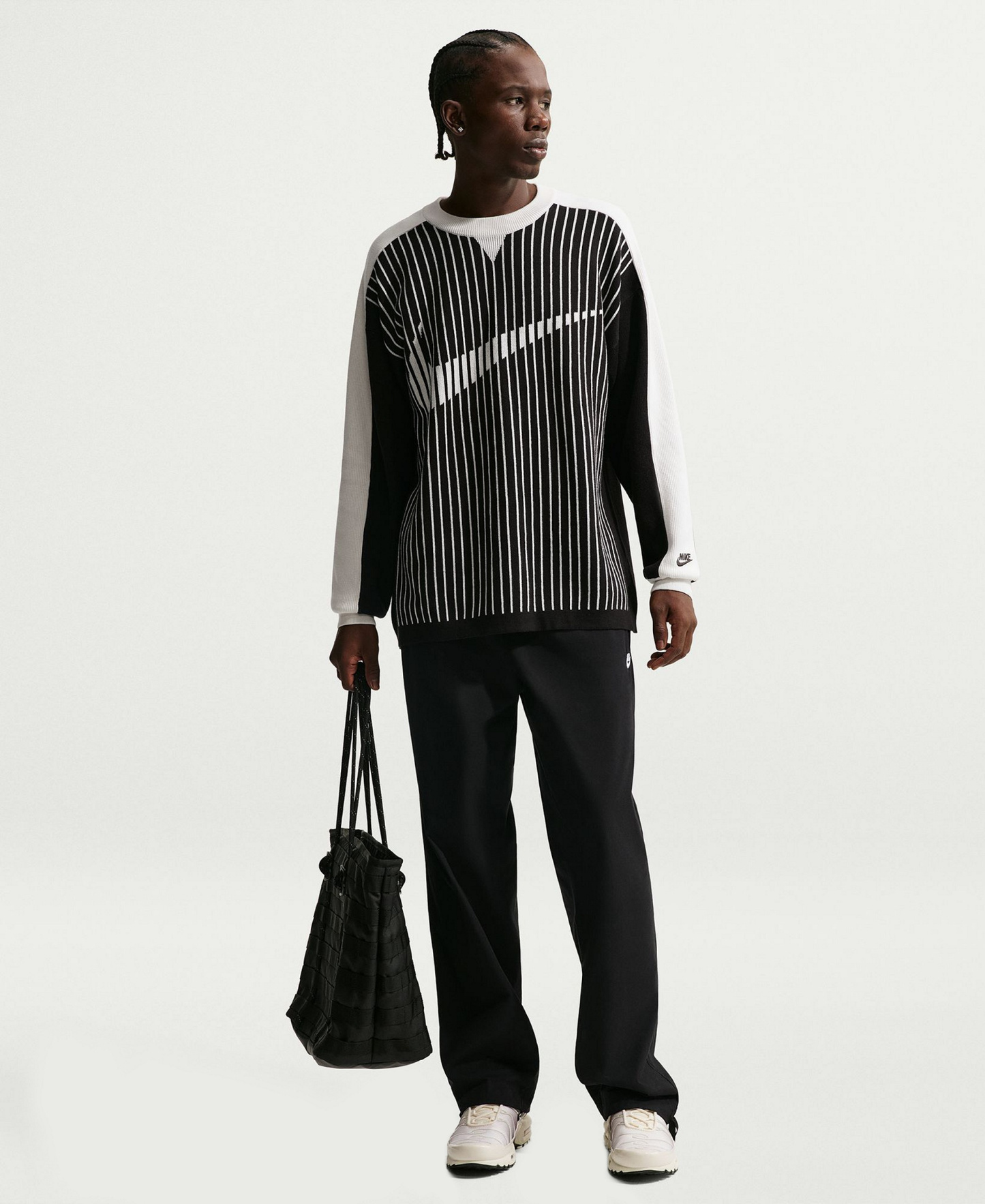 Nike Men's Sportswear Club Jersey Sweater - Black/sail