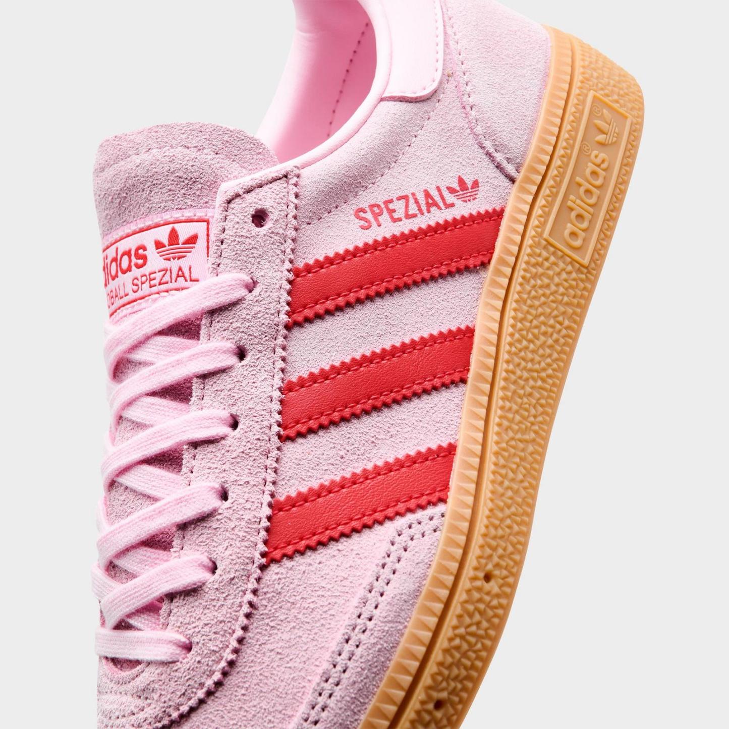 Big Kids' adidas Originals Handball Spezial Casual Shoes - Clear Pink/Pure Ruby - view 3
