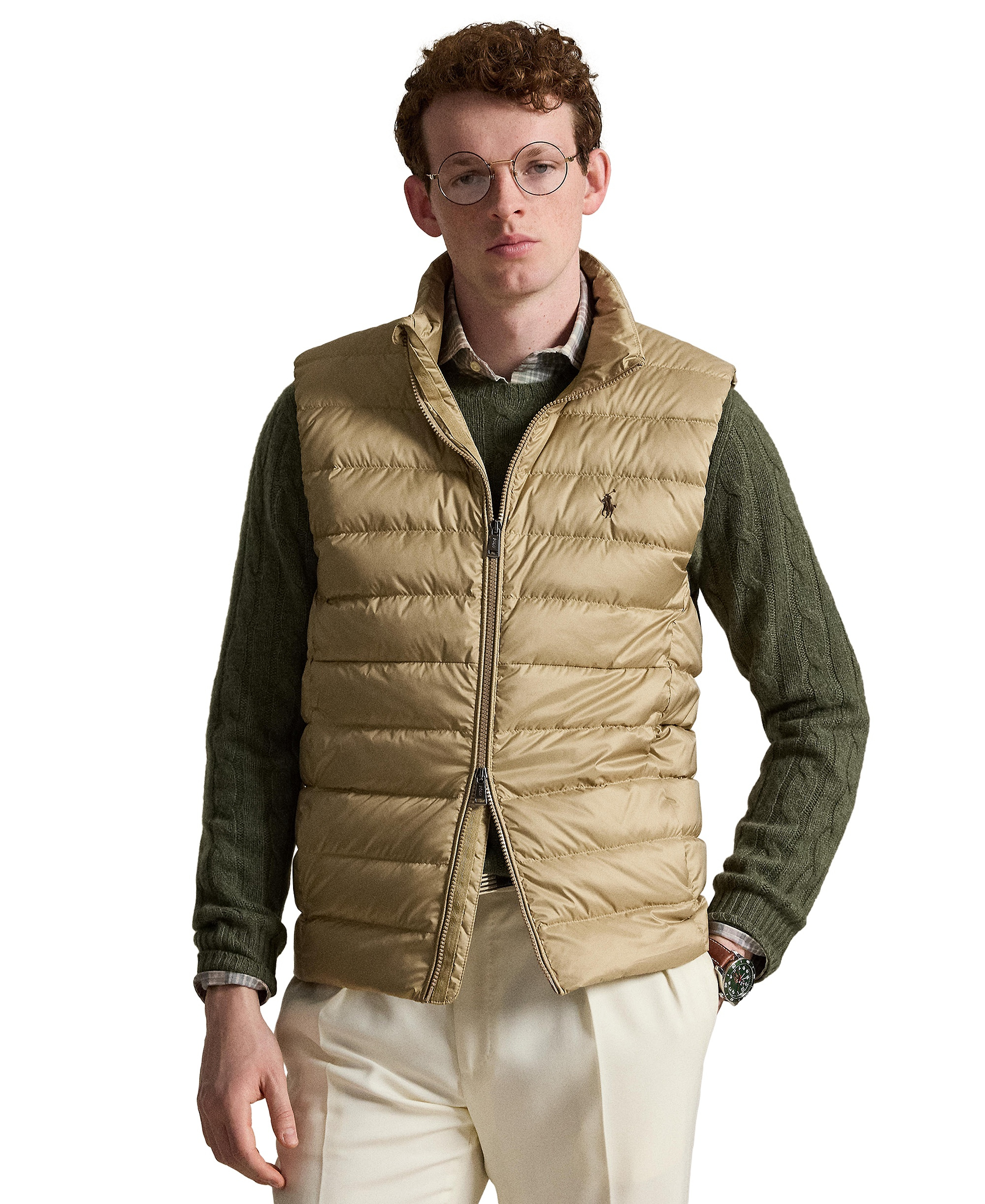 Polo Ralph Lauren Men's The Colden Packable Down Vest - RL Khaki