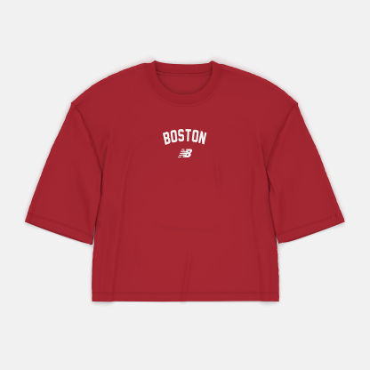 New Balance Boston City Waist Length T-Shirt, WT61W25ATRE