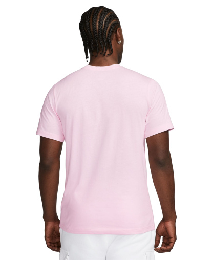 Nike Men's Sportswear Club Crewneck T-Shirt - Pink Foam/White
