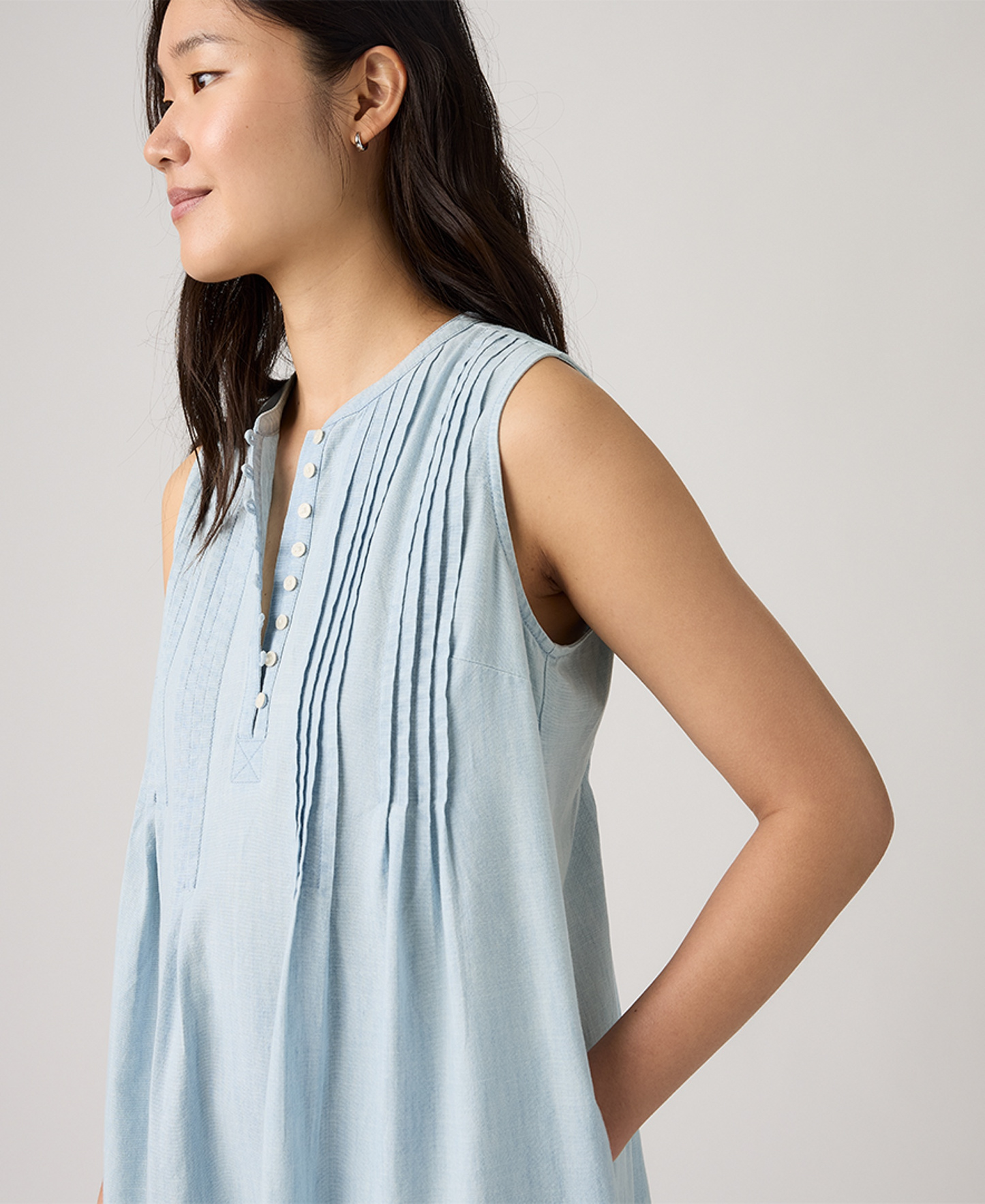 Levi's Women's Sleeveless Marianne Dress - Daqwu Deep In The Water