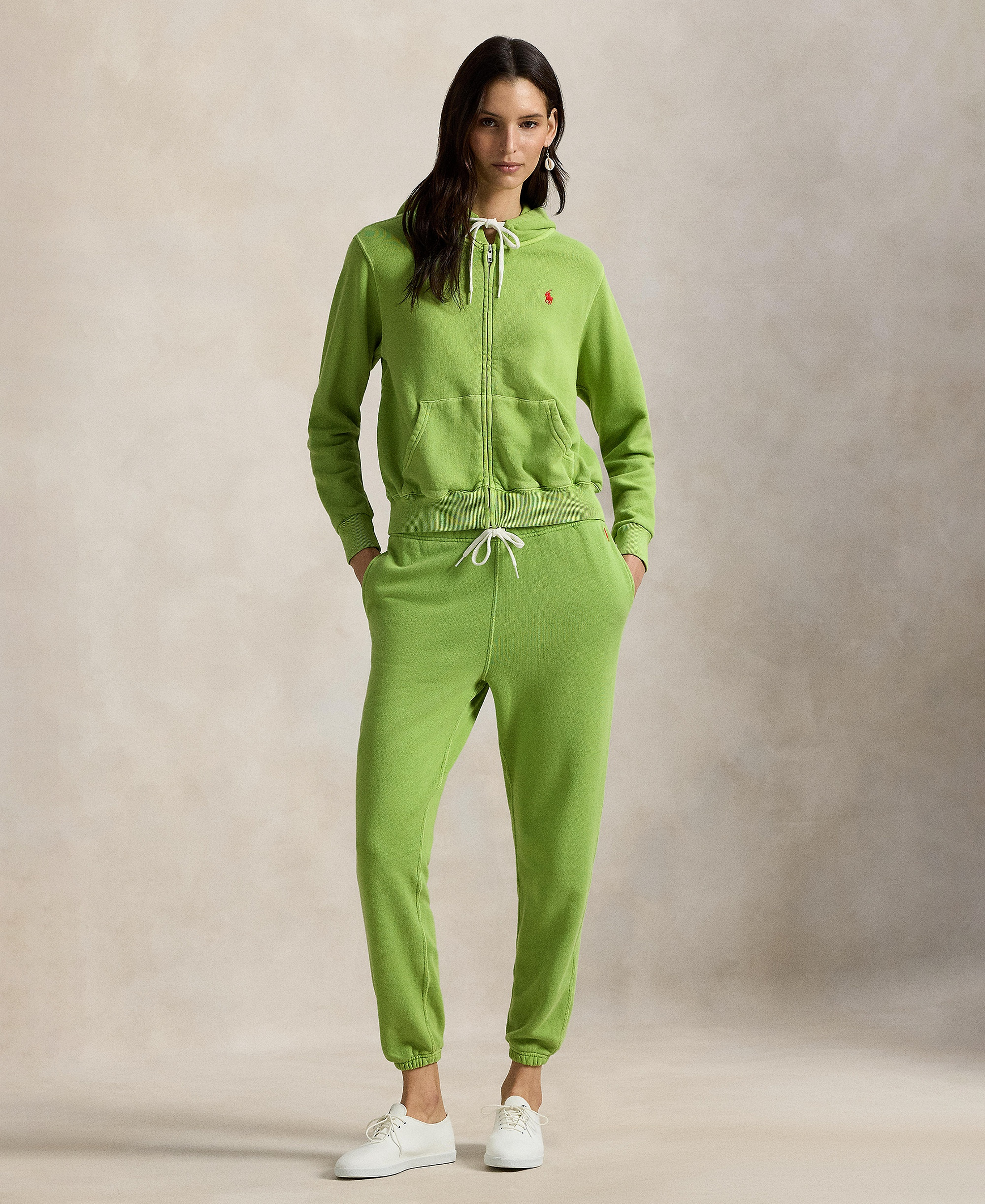 Polo Ralph Lauren Women's Full-Zip Drawstring Hoodie - Parakeet Green