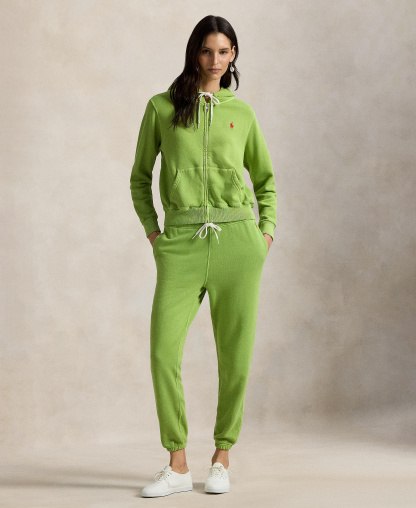Polo Ralph Lauren Women's Full-Zip Drawstring Hoodie - Parakeet Green