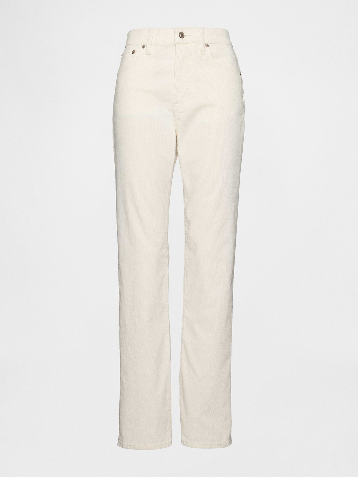 High Rise Belted '90s Slim Straight Jeans - Ivory beige heather