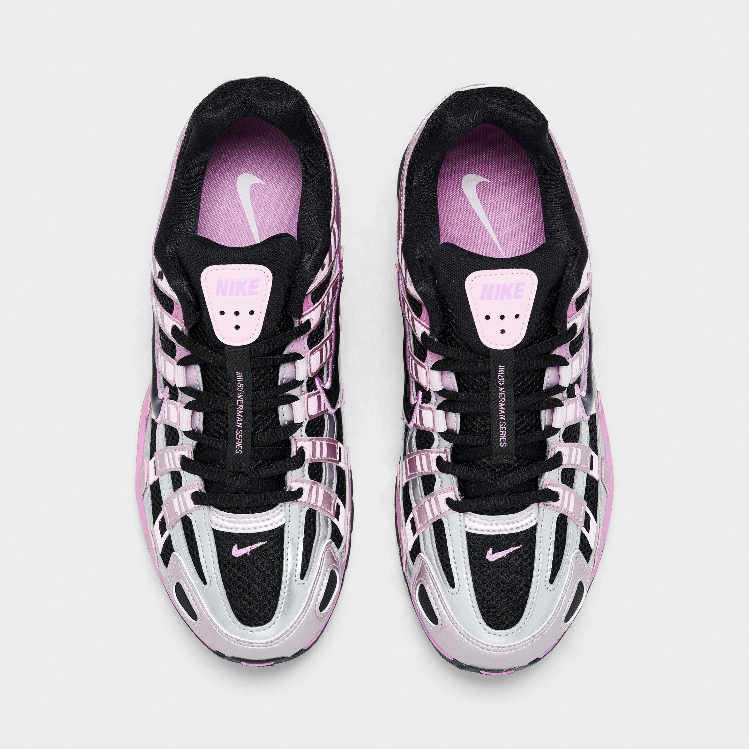 Women's Nithtke P-6000 Casual Shoes - Part 2 - Black/Pink Foam/Light Magenta/Black - Top view