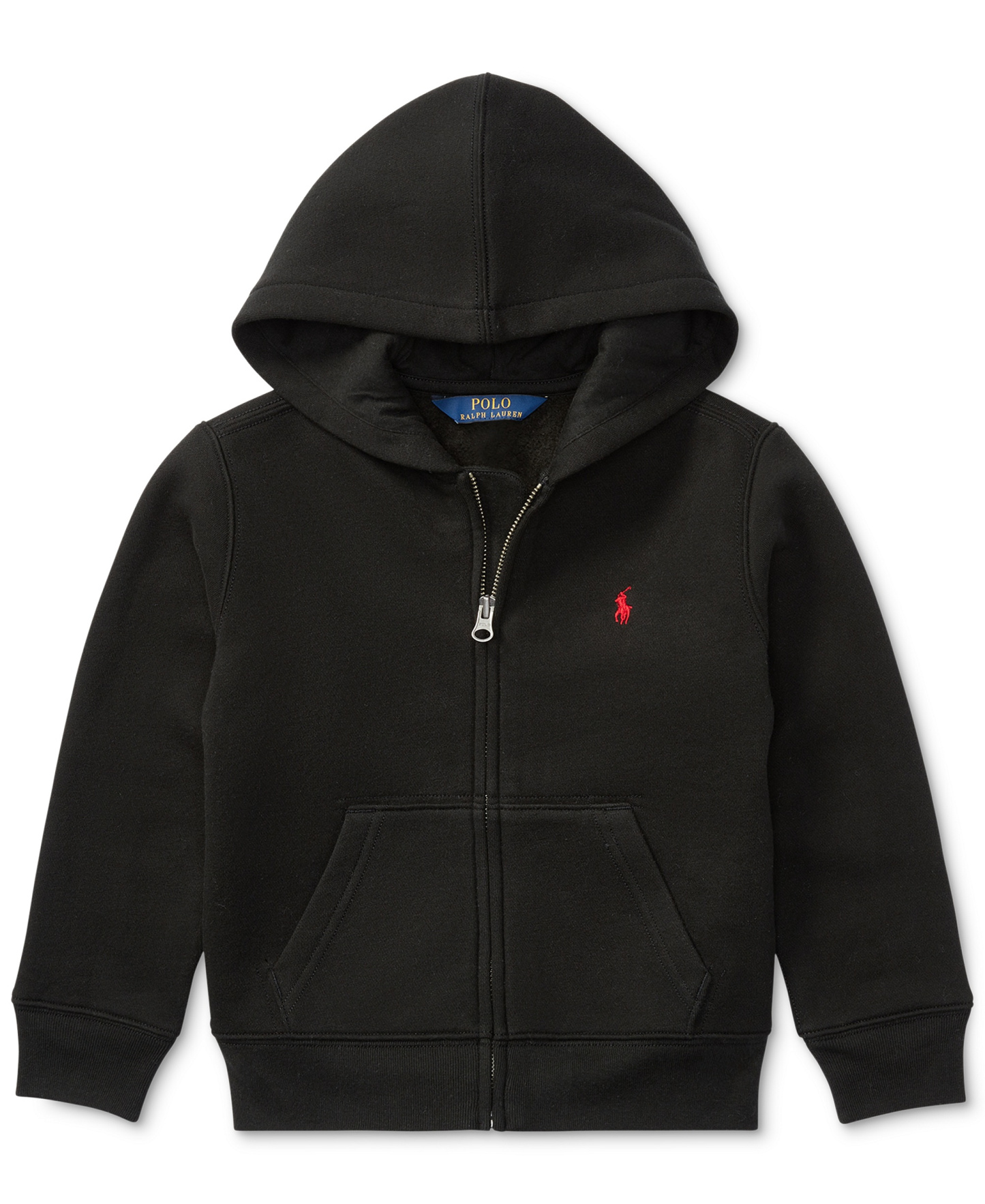 Polo Ralph Lauren Boys' 2T-7 Cotton Fleece Hoodie - Polo Black