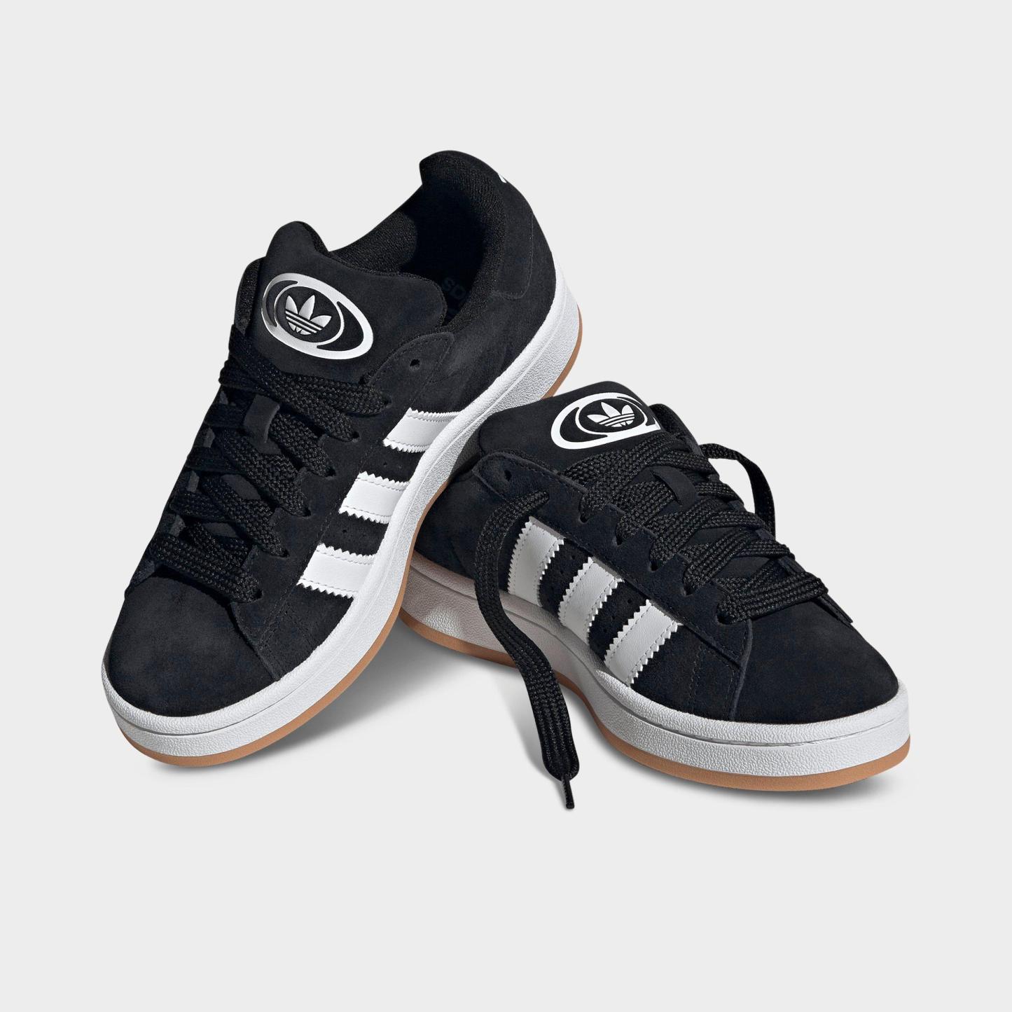 Big Kids' adidas Originals Campus 00s Casual Shoes - Black/White/White - Both shoes facing left