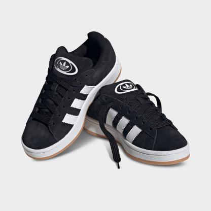 Big Kids' adidas Originals Campus 00s Casual Shoes - Black/White/White - Both shoes facing left