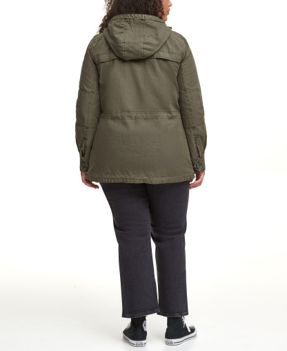 Levi's Women's Hooded Military Jacket - Army Green