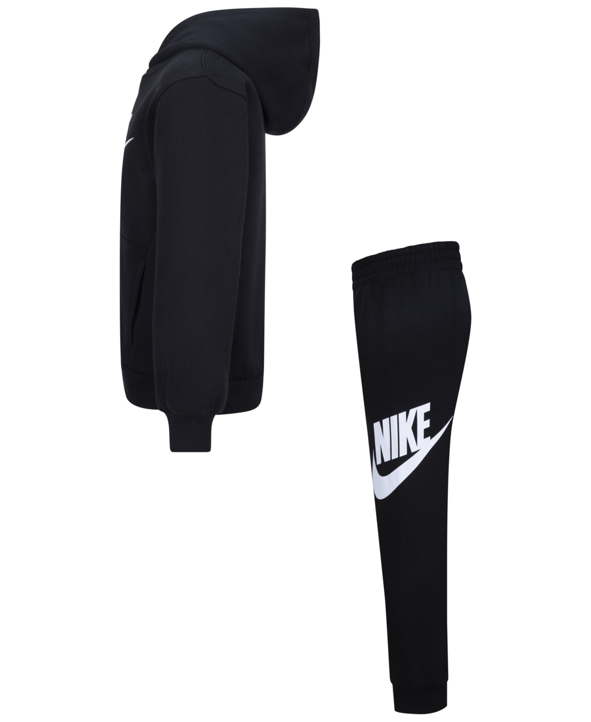 Nike Boys' 4-7 Club Fleece Logo Hoodie and Sweatpants, 2-Piece Set - Black