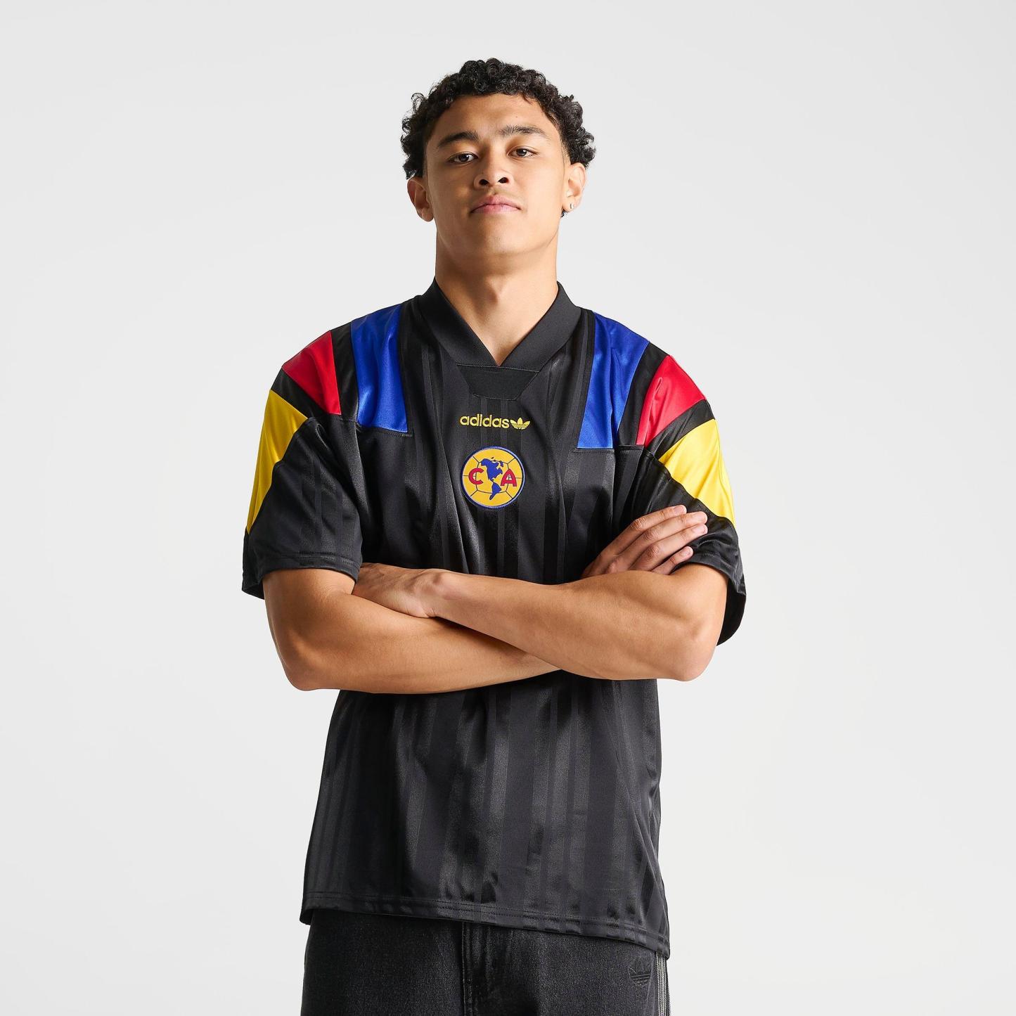Men's adidas Originals Club América EQT Soccer Jersey - Black