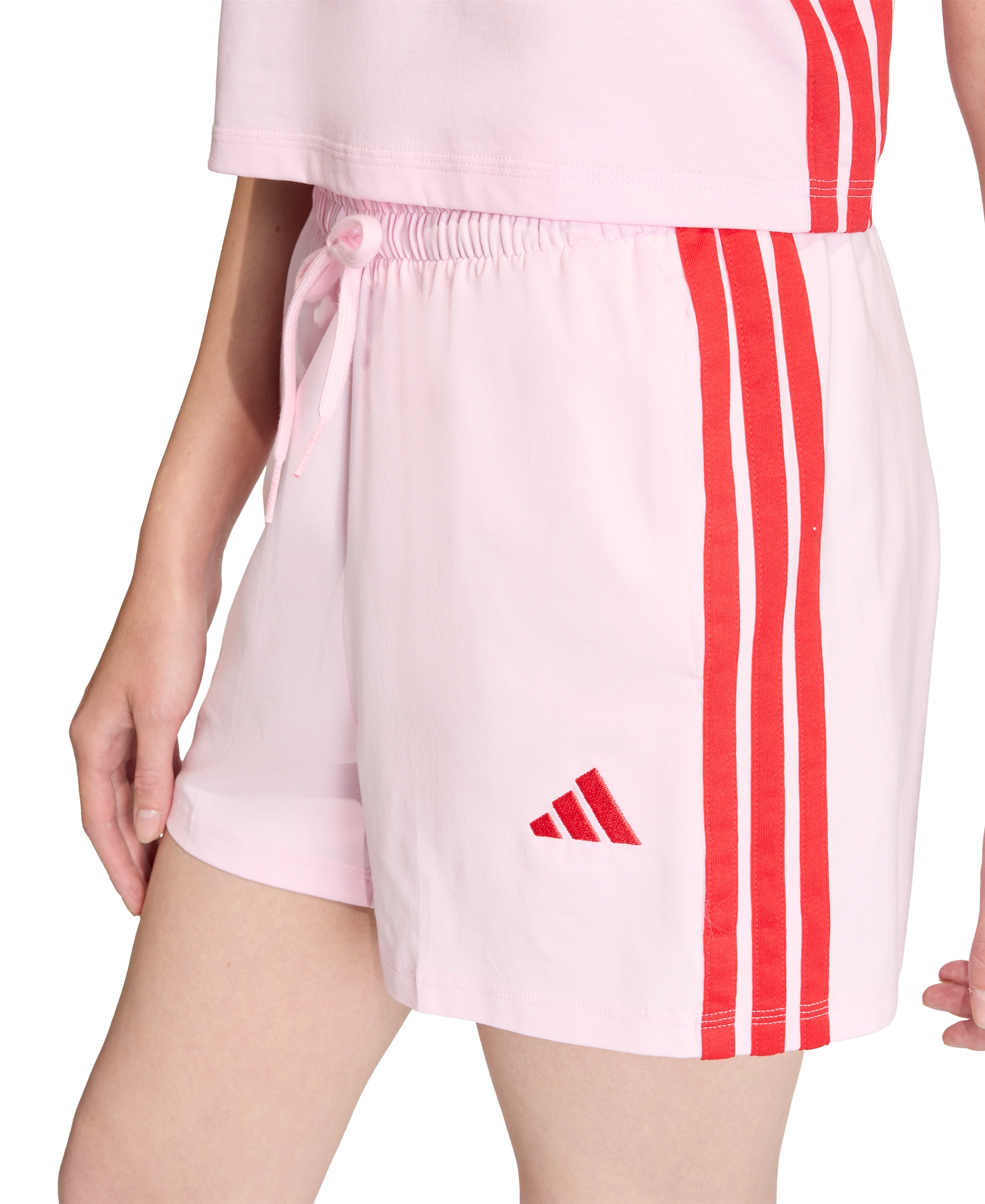 adidas Women's Essential Drawstring Pull-On Shorts - Brght Pink