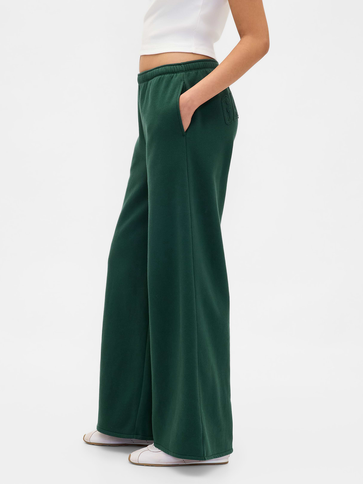 VintageSoft Baggy Sweatpants - Deep hunter green