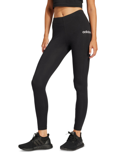 adidas Women's Hip-Logo Full-Length Athletic Tights - Black/whit