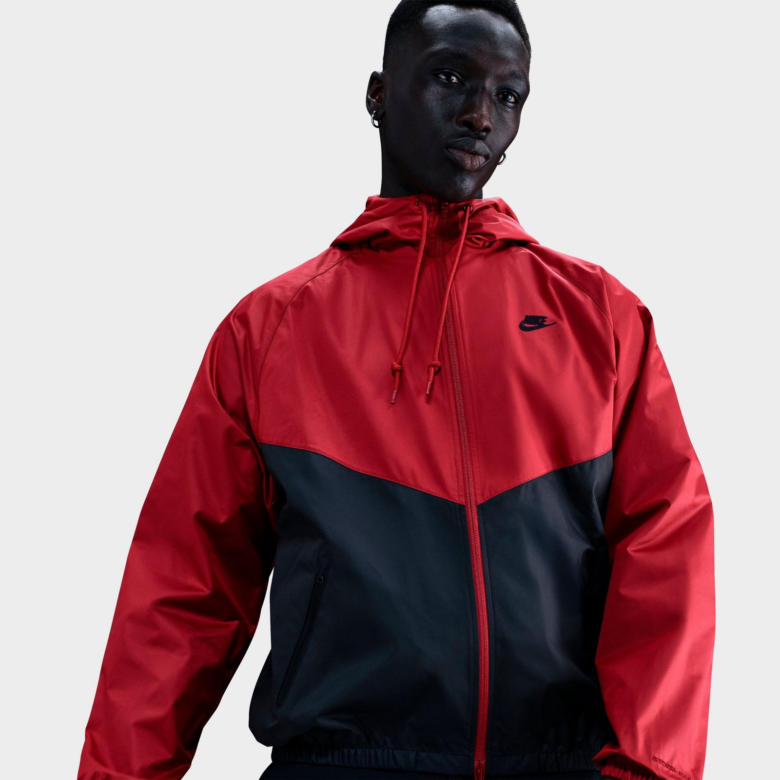 Men's Nike Windrunner Lined Jacket - Team Crimson/Black/Black