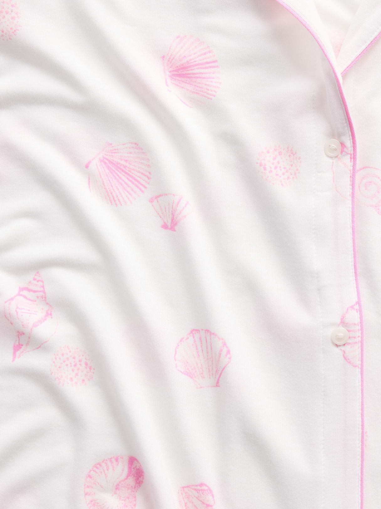 SoftMade Modal PJ Top - Sea shell pink print