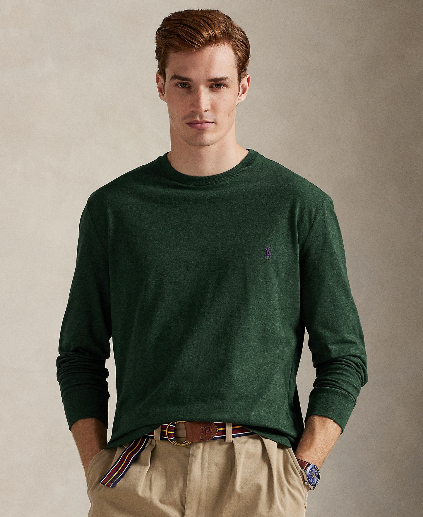 Polo Ralph Lauren Men's Classic-Fit T-Shirt - Scotch Pine Heather