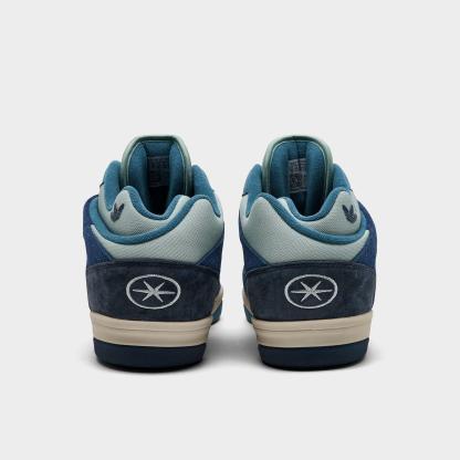 Men's adidas Originals Badbo 1.0 Bad Bunny Casual Shoes - Night Navy/Night Indigo/Clear Brown - Back view