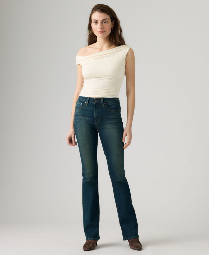 Levi's 725 High-Waist Classic Stretch Bootcut Jeans - Tint Time