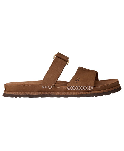 UGG® Women's GoldenGaze Slide Sandals - Dark Chestnut