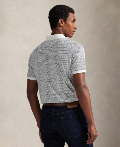 Polo Ralph Lauren Men's Short-Sleeve Classic-Fit Polo Shirt - Mini Mallets/White