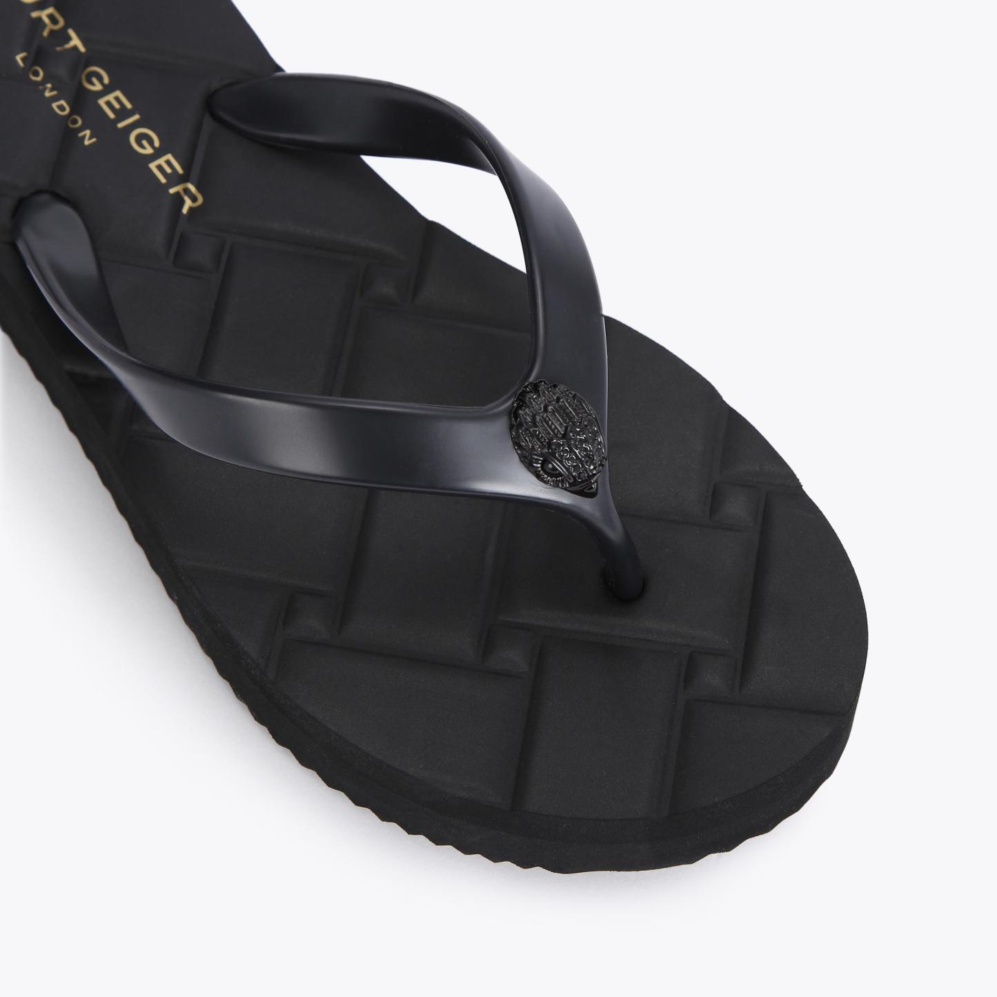 Kurt Geiger London Kensington Quilted Sandal - Black - view 4