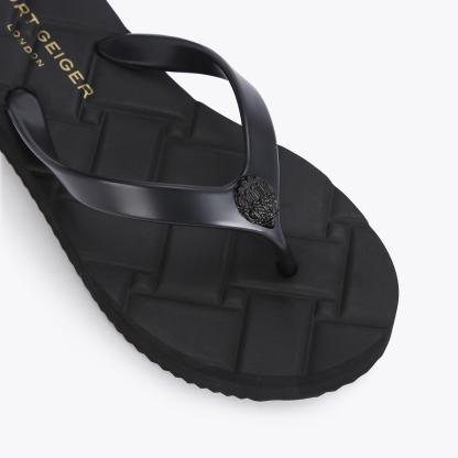 Kurt Geiger London Kensington Quilted Sandal - Black - view 4