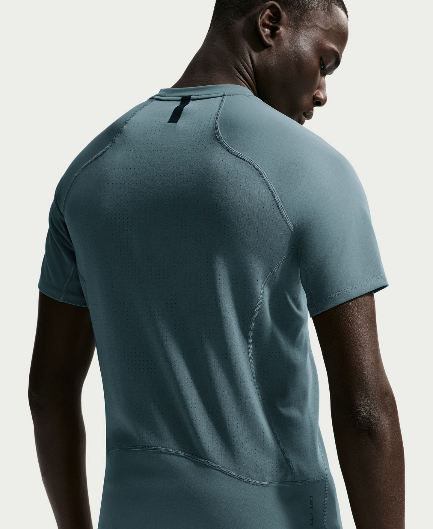 Nike Men's Pro Training Dri-Fit Short-Sleeve T-Shirt - Mineral Slate/Green