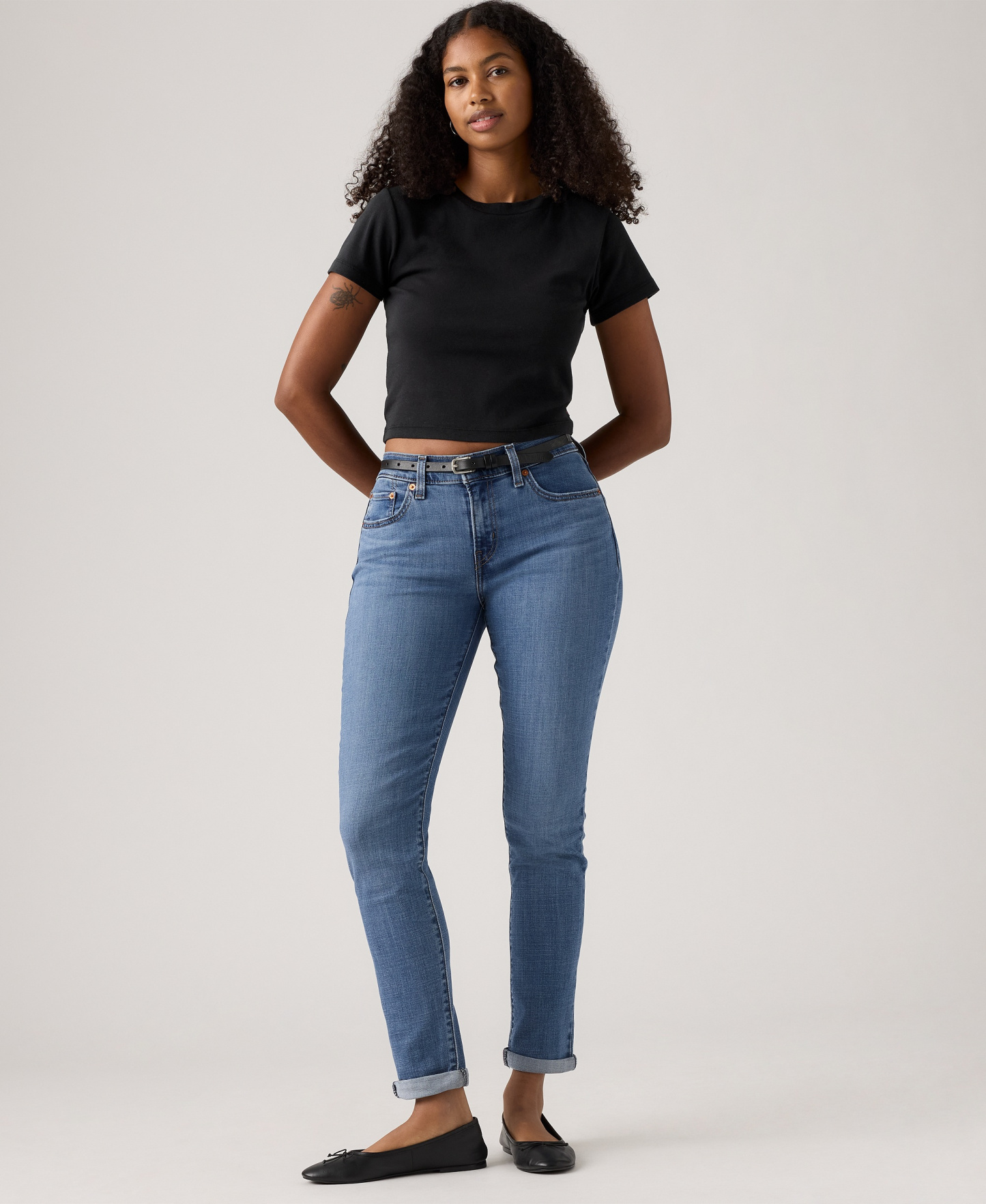 Levi's Women's Relaxed Boyfriend Tapered Leg Jeans - Lapis Gem