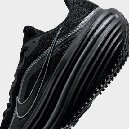 Men's Nithtke Air Winflo 12 Road Running Shoes - Black/Dark Smoke Grey/Black - Detail shot