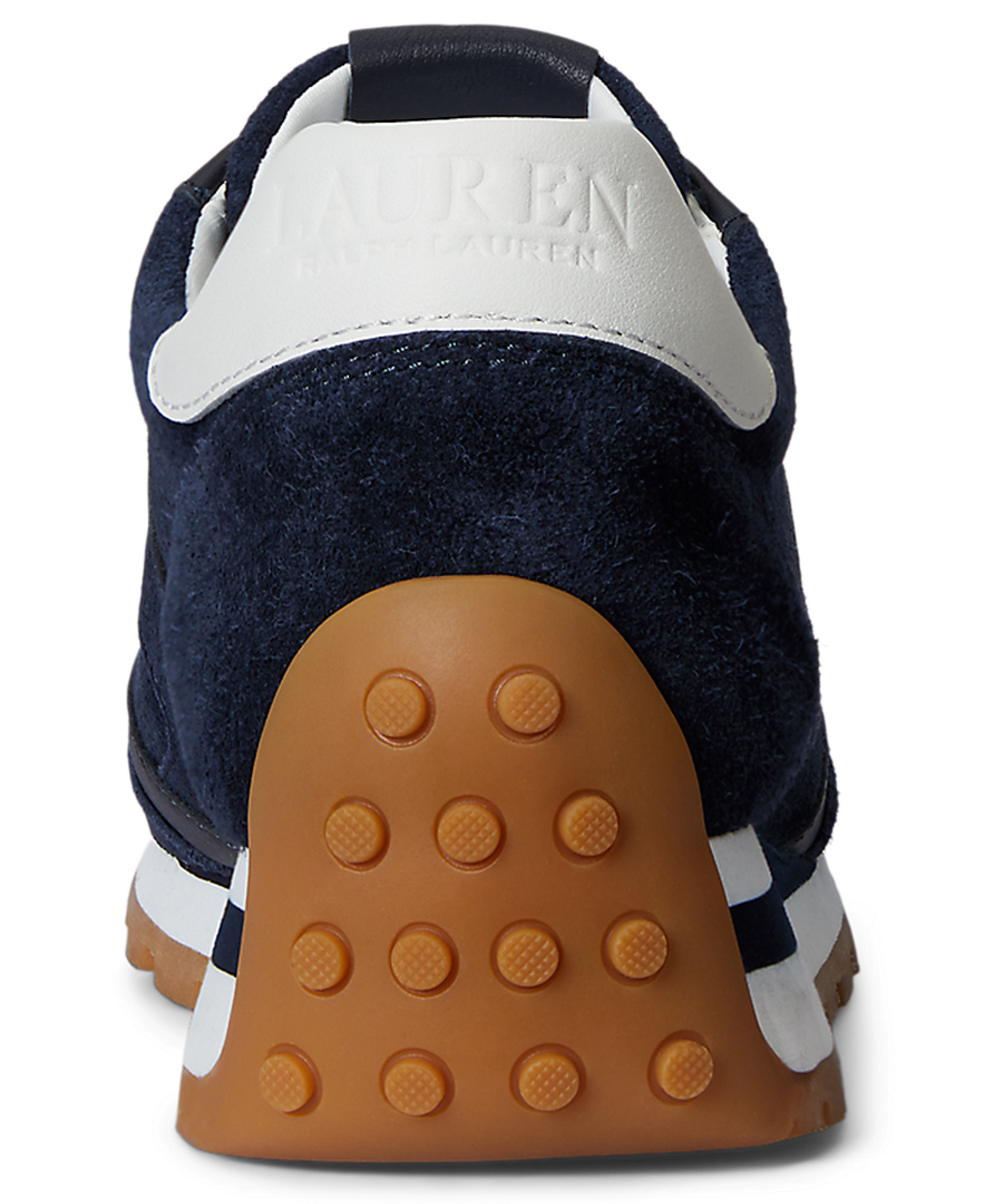 Lauren Ralph Lauren Women's Dani Lace-Up Sneakers - Lauren Navy Suede/Snow White