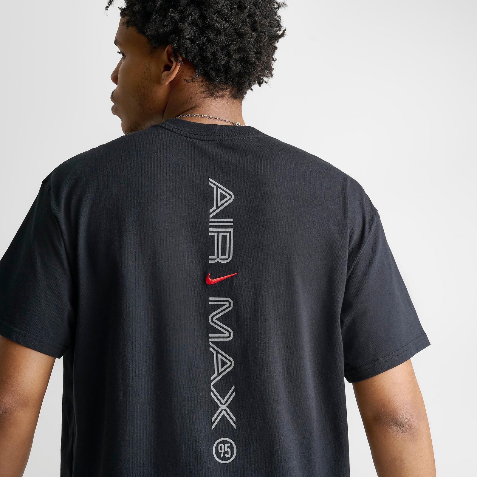 Men's Nike Sportswear Air Max 95 Graphic T-Shirt - Black/University Red