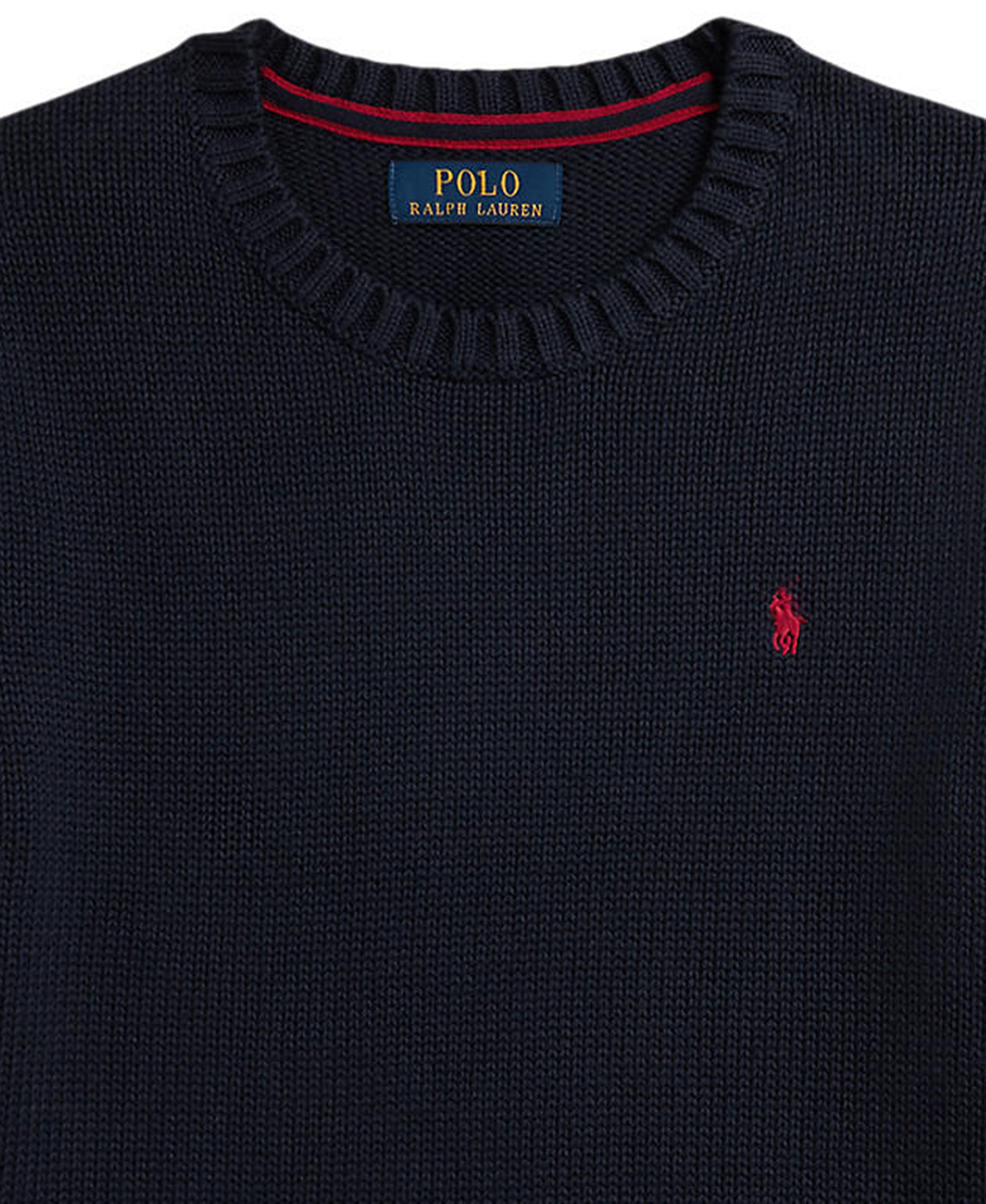 Polo Ralph Lauren Boys' 8-20 Cotton Crewneck Sweater - RL Navy