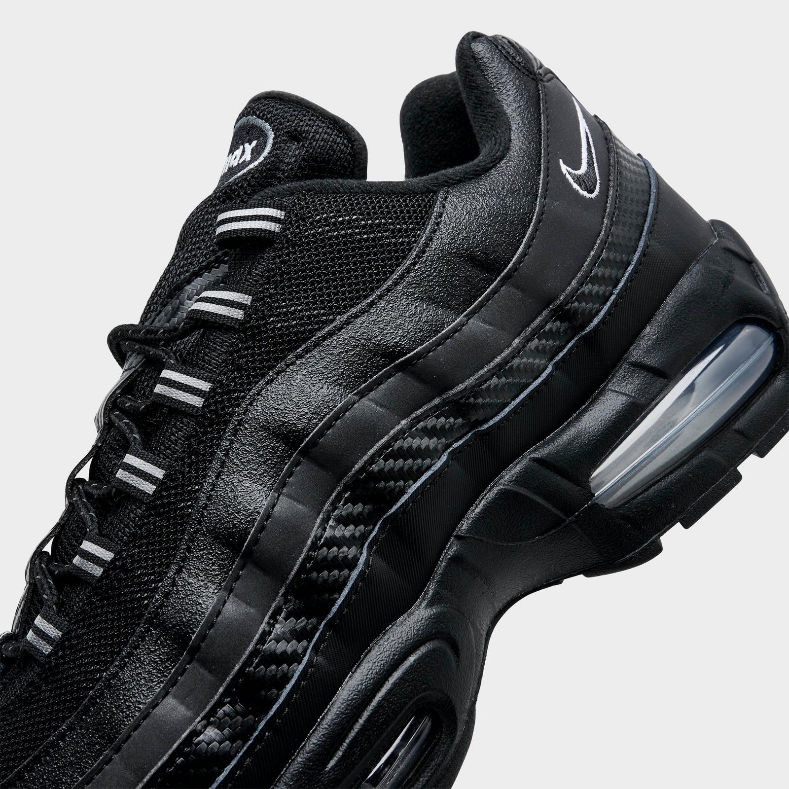 Men's Nike Air Max 95 Big Bubble Casual Shoes - Black/Metallic Silver/Cool Grey/White