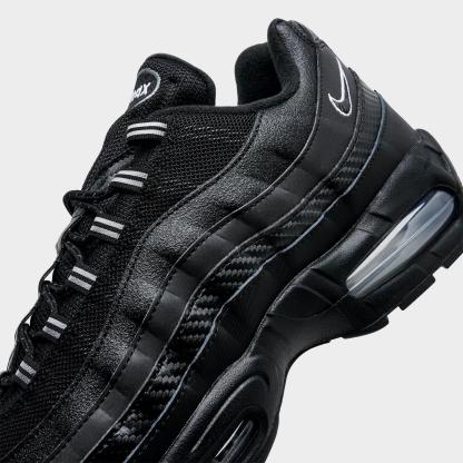 Men's Nike Air Max 95 Big Bubble Casual Shoes - Black/Metallic Silver/Cool Grey/White