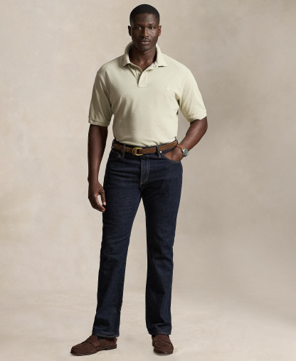 Polo Ralph Lauren Men's Big & Tall Cotton Short-Sleeve Polo Shirt - Classic Stone/C8125
