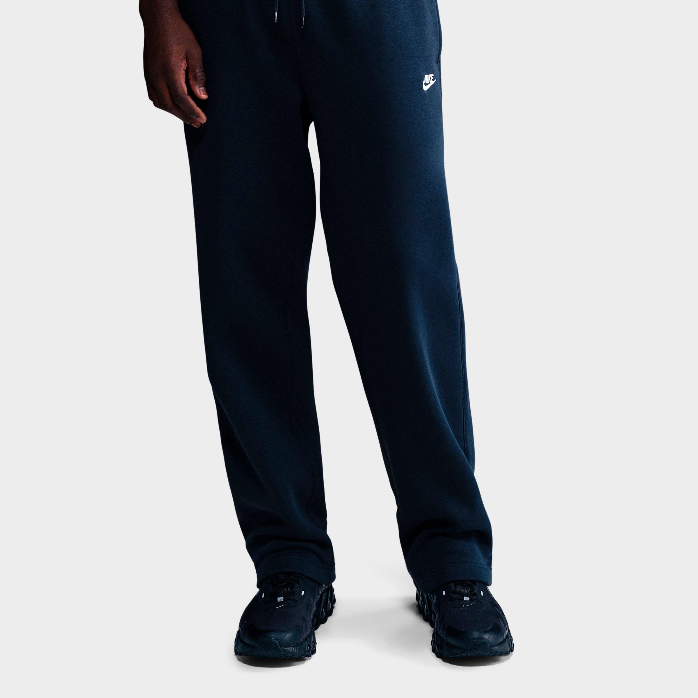 Men's Nithtke Club Fleece Premium Open-Hem Sweatpants - Obsidian/Obsidian/White