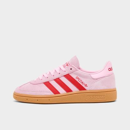 Big Kids' adidas Originals Handball Spezial Casual Shoes - Clear Pink/Pure Ruby - view 1