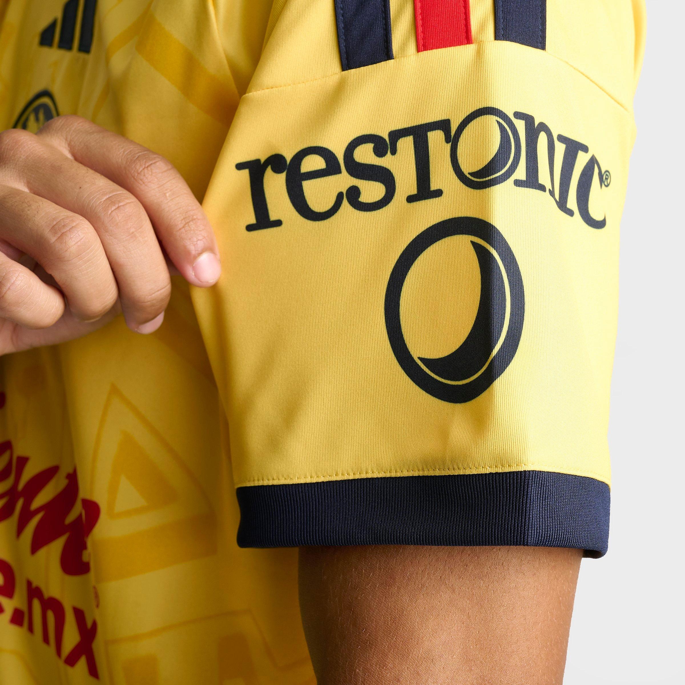 Men's adidas Club America 26-27 Home Soccer Jersey - Impact Yellow/Legend Ink