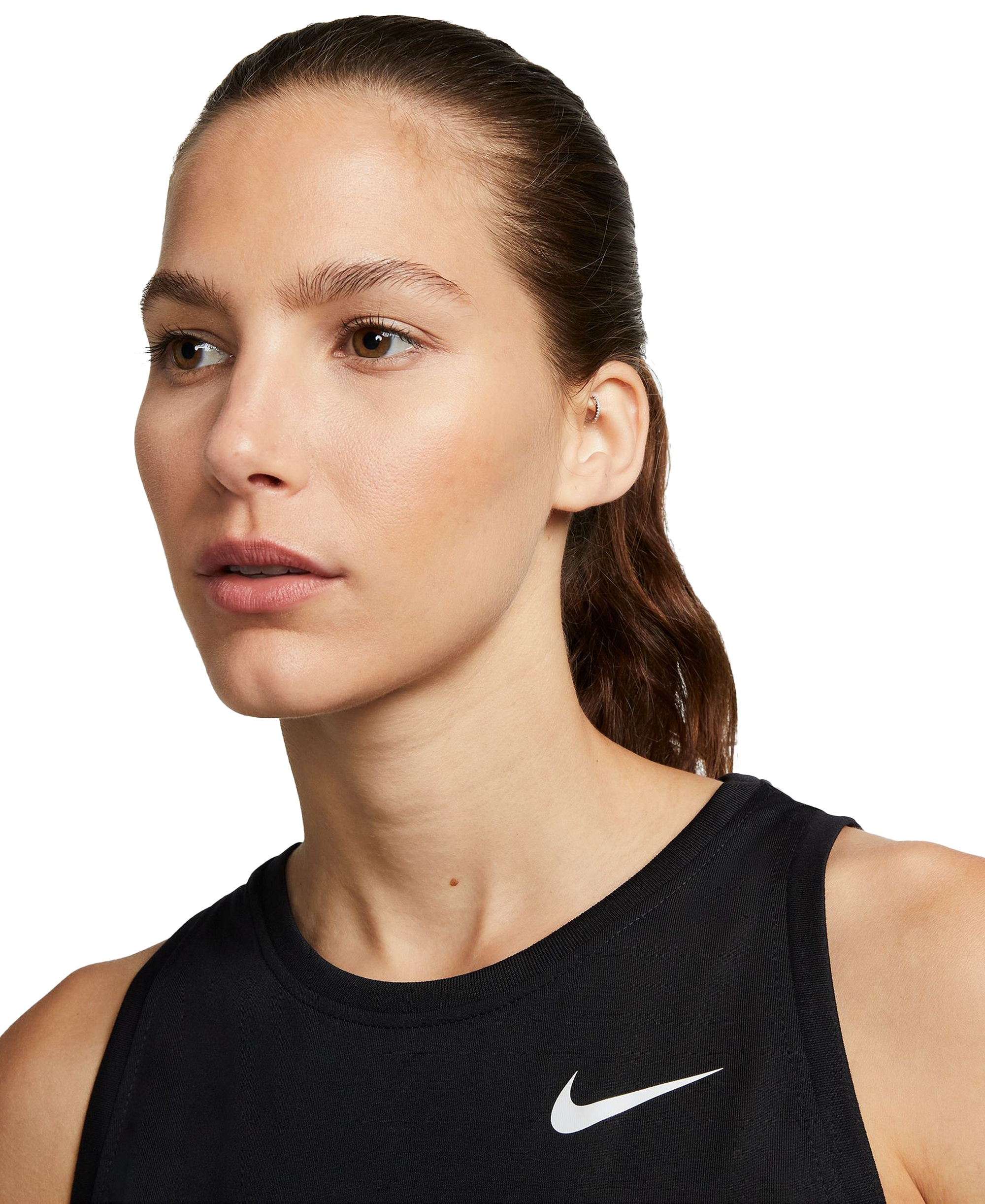 Nike Women's Dri-FIT Training Tank Top - Black/White