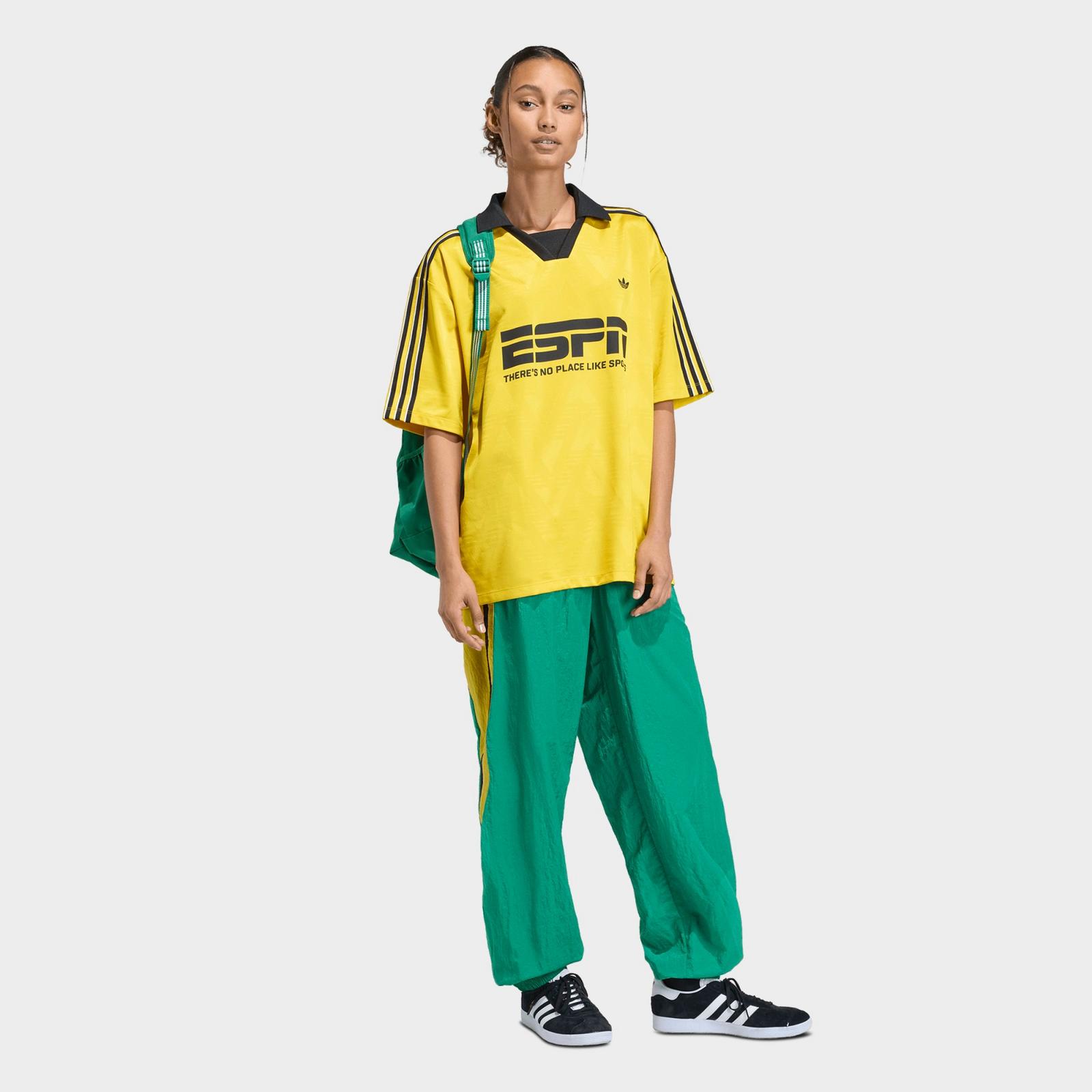 Women's adidas Originals Sponsor Football Jersey - Eqt Yellow - view 2
