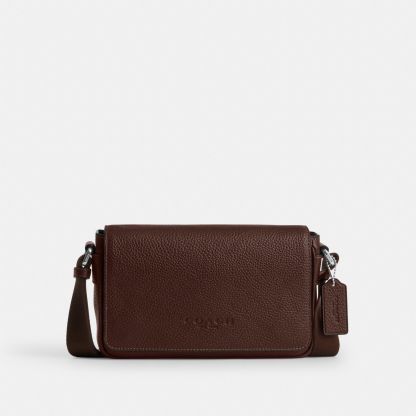 Jack Small Flap Crossbody Bag - Silver/Maple