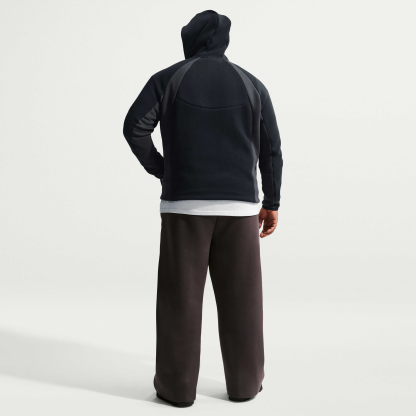 Nike Tech Men's Colour-Block Full-Zip Fleece Windrunner Jacket - Black/Anthracite/Black